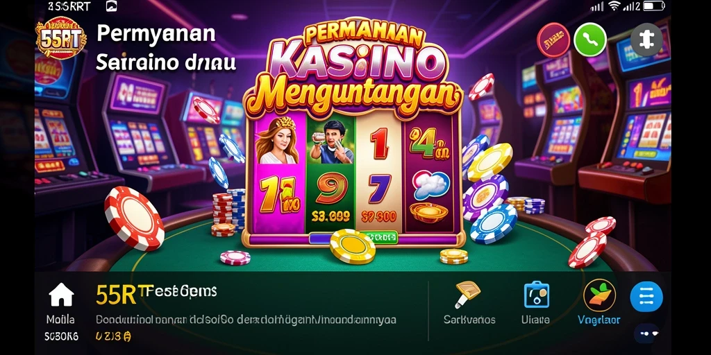 Tampilan menarik gameplay Kasino di 55RT.