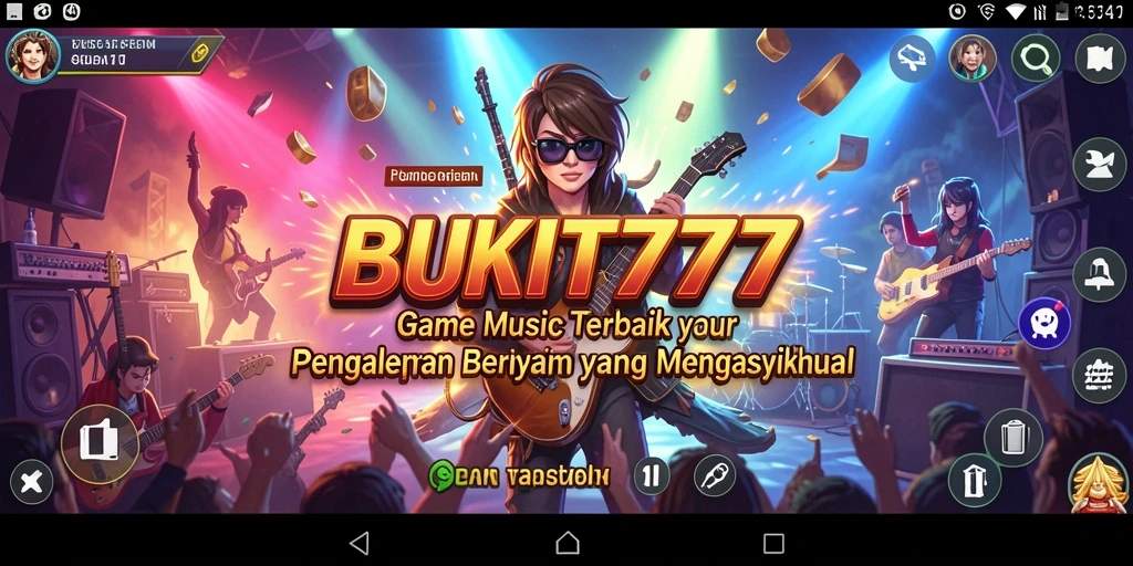 Screenshot BUKIT777 menampilkan fitur permainan musik yang menarik dan interaktif.