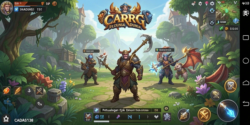Tangkapan layar gameplay RPG yang menunjukkan aksi mendebarkan di CADAS138.