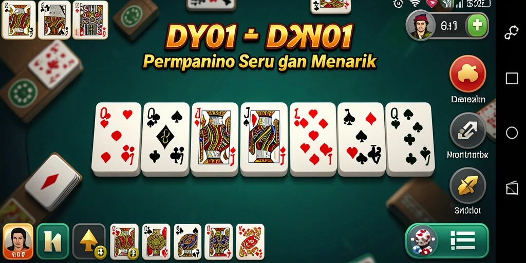 Tampilan seru gameplay Domino di DY01 yang menarik.