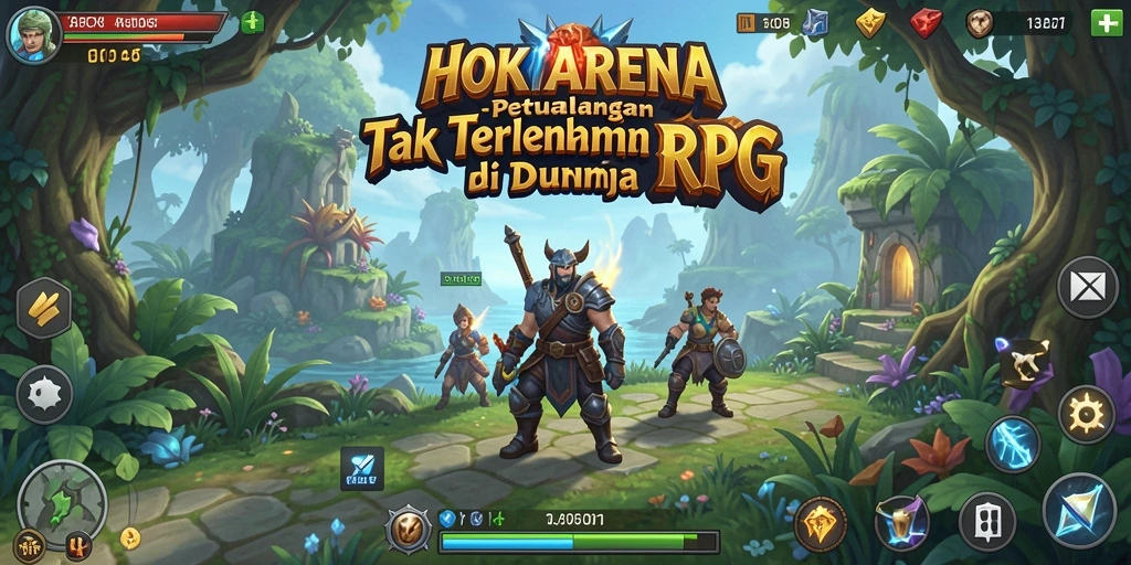 Tampilan menakjubkan dari gameplay RPG HOKIARENA.