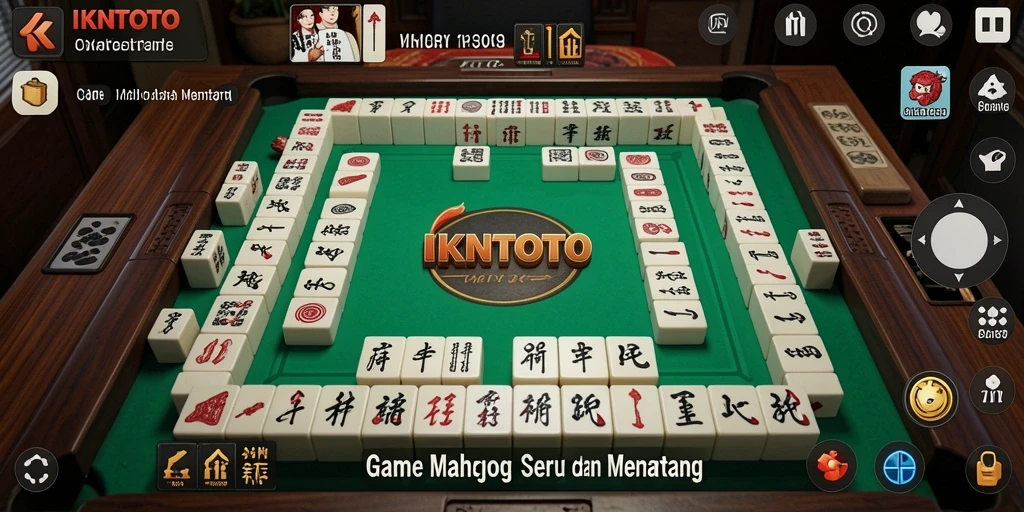 Tampilan gameplay Mahjong di IKNTOTO yang menarik dan seru.