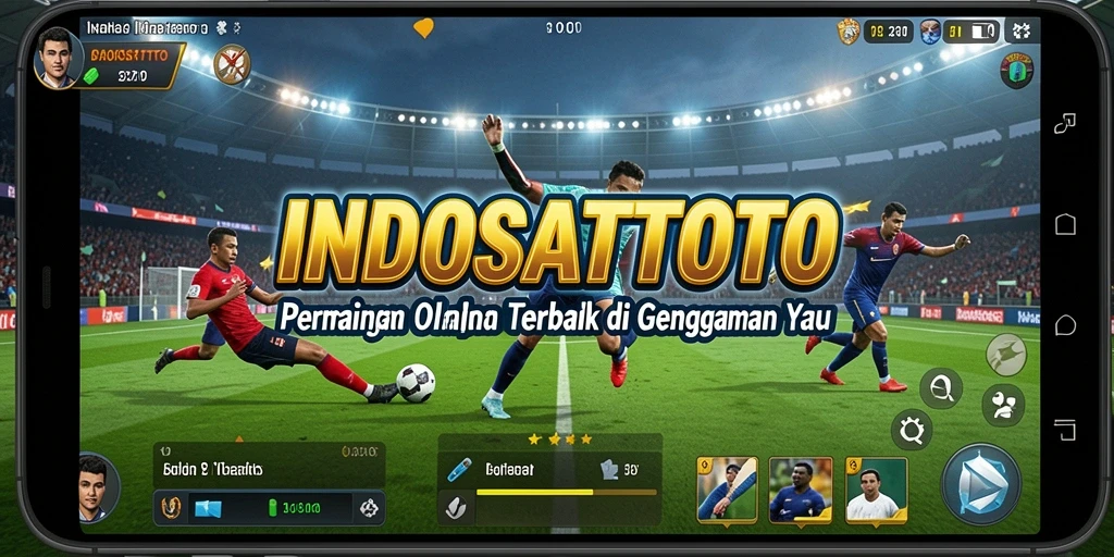 Tampilan gameplay <strong>INDOSATTOTO</strong> dalam suasana olahraga yang mendebarkan.
