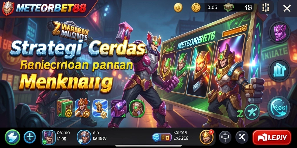 Tampilan gameplay METEORBET88 yang penuh strategi dan tantangan.
