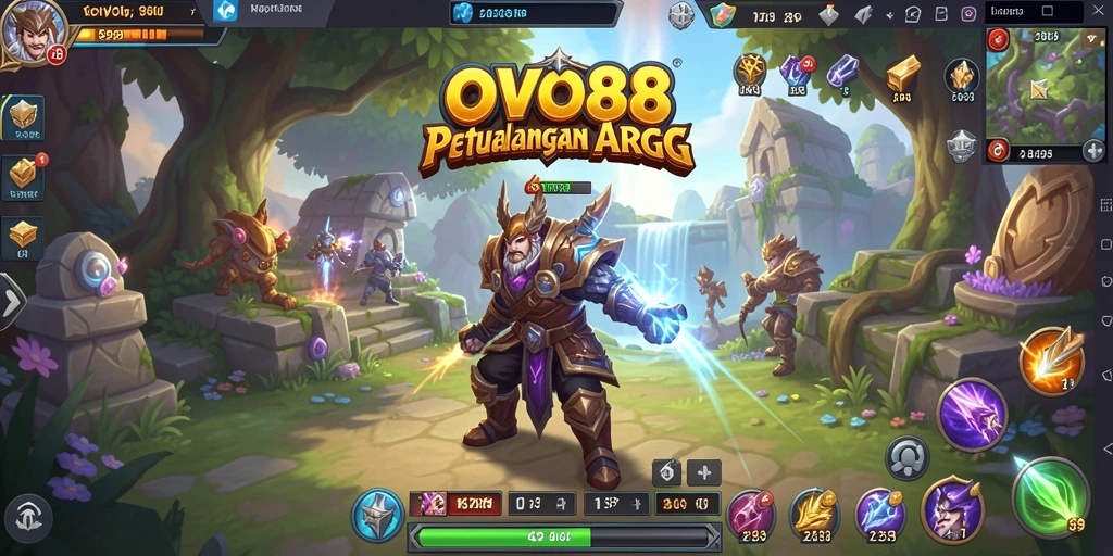 Tampilan gameplay ARPG yang seru dan mendebarkan di OVO88.
