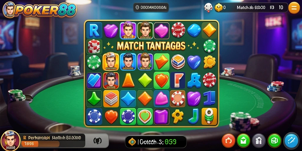 Tangkapan layar POKER88 memperlihatkan gameplay penuh warna dan menyenangkan.