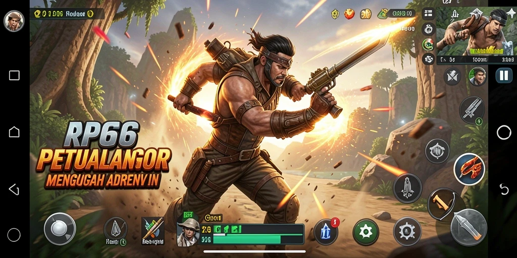 Tampilan gameplay seru dari RP66 dengan aksi yang mendebarkan.