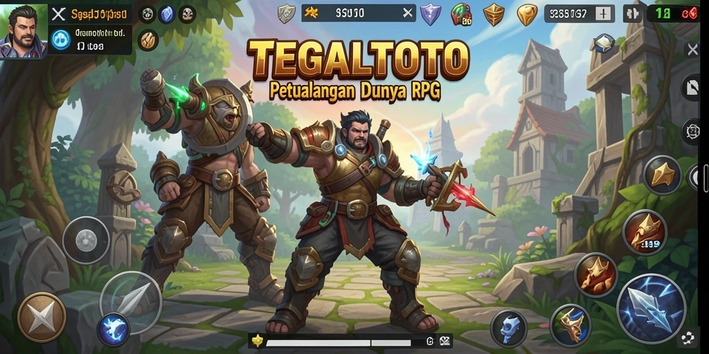 Gameplay TEGALTOTO menampilkan pertempuran epik dalam dunia RPG yang menakjubkan.