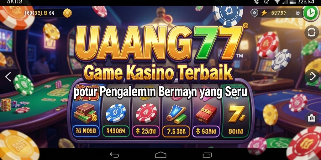 Screenshot gameplay <strong>UANG77</strong> dengan tampilan permainan Kasino yang menarik.