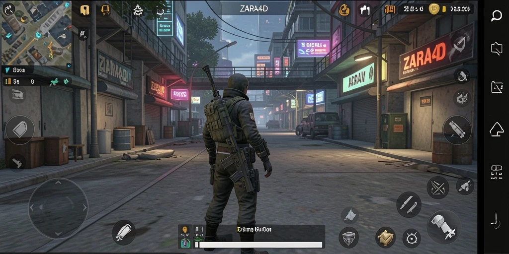 Tampilan gameplay ZARA4D yang menakjubkan dan realistis.